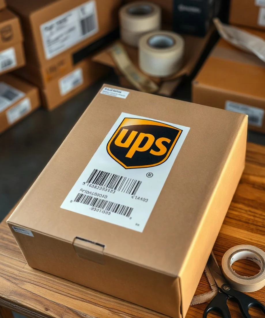 Where Should the Shipping Label Go on a UPS Box?
